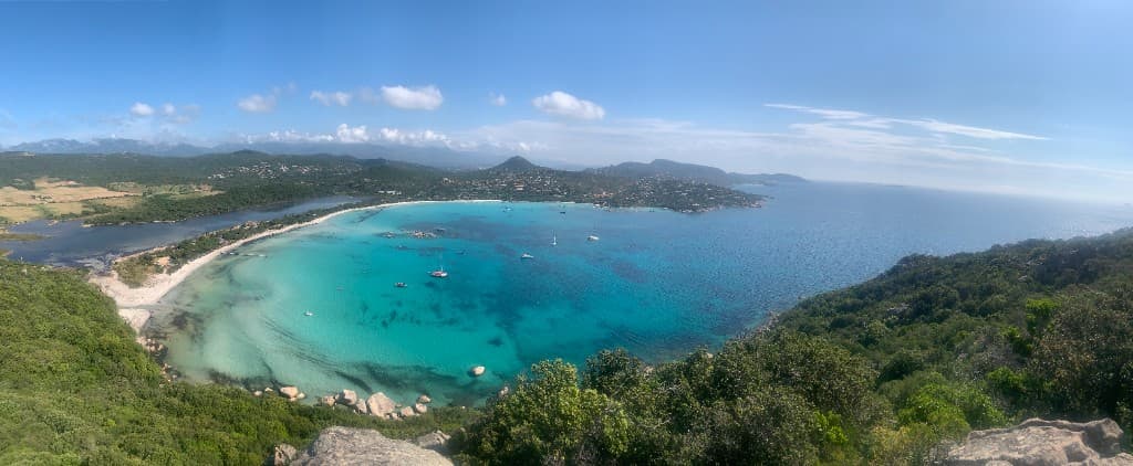 Baie de Corse Sud - vue mer turquoise
